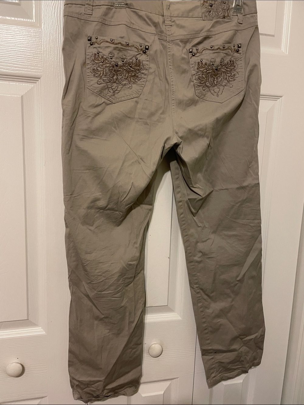 Style & Co. Men's Embroidered Back-Pocket Chinos - Taupe
